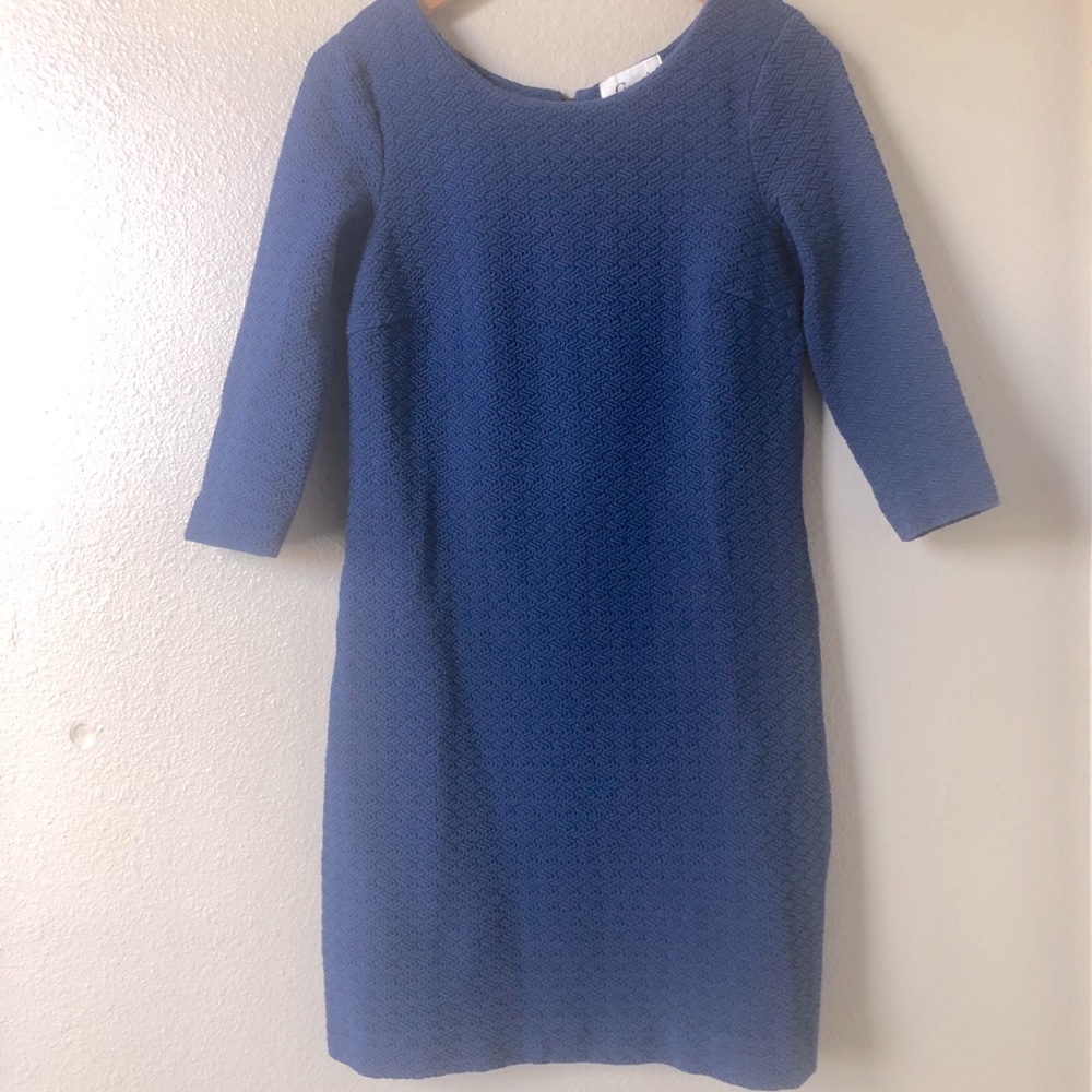 Anthropologie Ganni Blue Shift Dress - Picture 2 of 8
